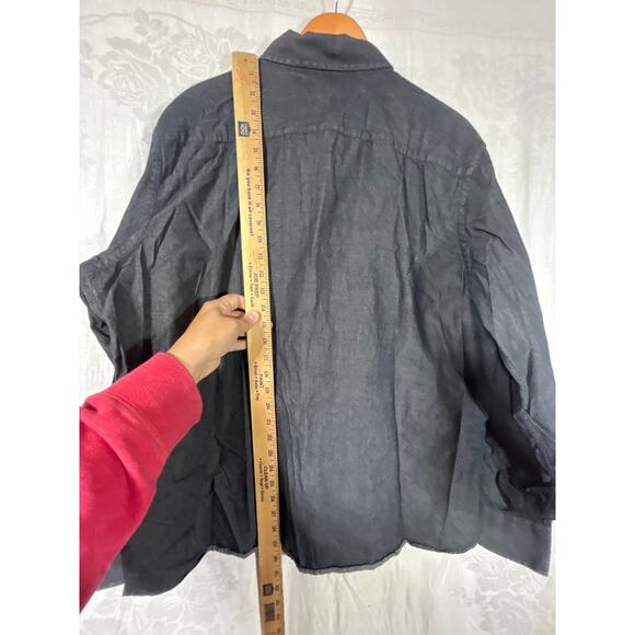 UNTUCKit Button Up XXL Gray Long Sleeve Cotton - Picture 9 of 9